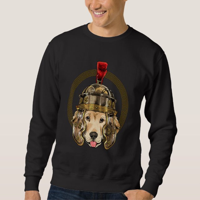 Centurion Labrador Retriever Ancient Rome Roman Em Sweatshirt (Front)
