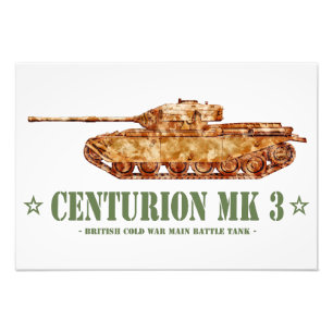 Centurion MK 3 Tank British MBT of Cold War Photo Print