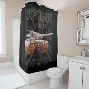 Centurion MK 5 MBT. British Main Battle Tank Shower Curtain
