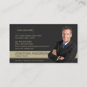 Century 21 Business Card Black Gold