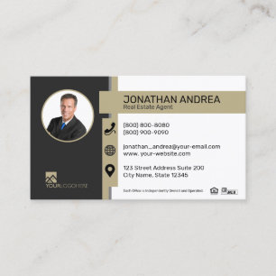 Century 21 Business Card Black Gold 19702