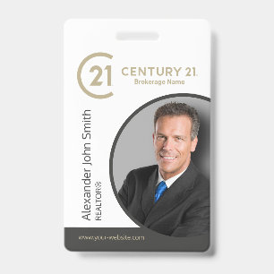 Century 21 Realtor ID Card Badge