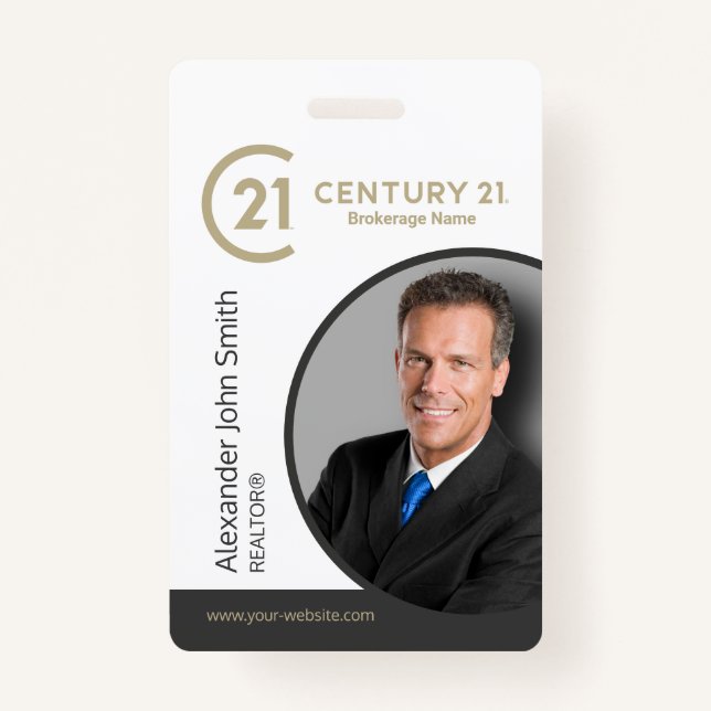 Century 21 Realtor ID Card ID Badge (Front)