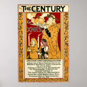 Century Christmas 1895 Cover by Rhead Poster