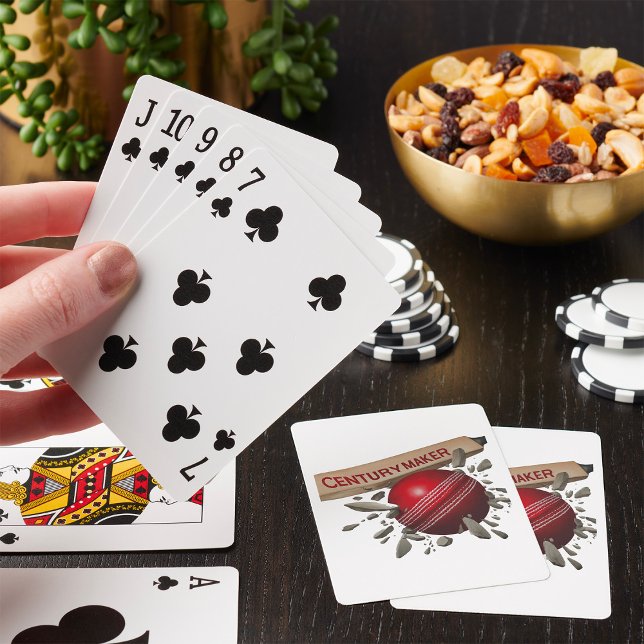 Century Maker Cricket Bat and Ball Sports Playing Cards (Creator Uploaded)