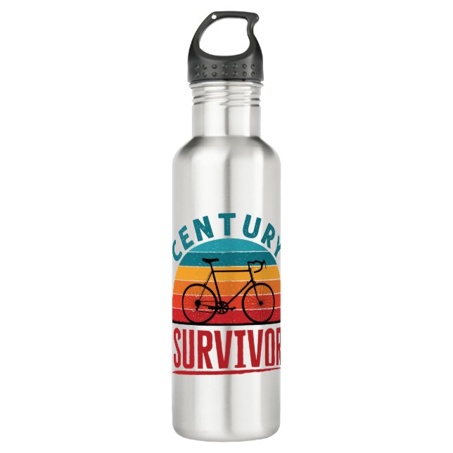 Century Survivor 100 Miles Club 710 Ml Water Bottle (Front)