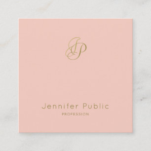 Ceo Director Manager Elegant Beauty Salon VIP Square Business Card