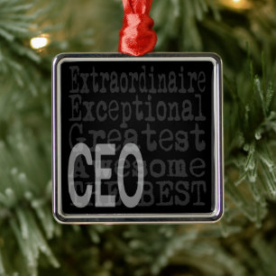 CEO Extraordinaire Metal Tree Decoration