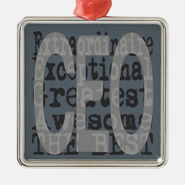 CEO Extraordinaire Metal Tree Decoration (Front)