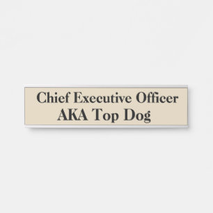 CEO Hanging Door Sign Name Plate