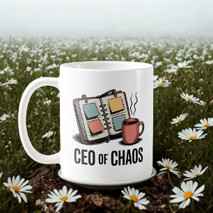 CEO of Chaos Motherhood Multitasking Humor Coffee Mug