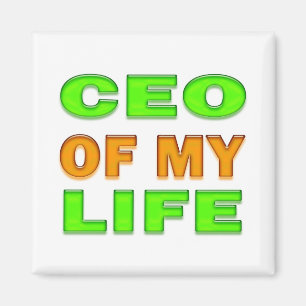 CEO Of My Life Motivational and Inspirational Magnet