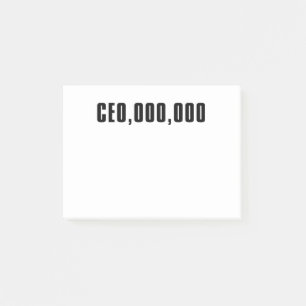 CEO, OOO, OOO POST-IT NOTES
