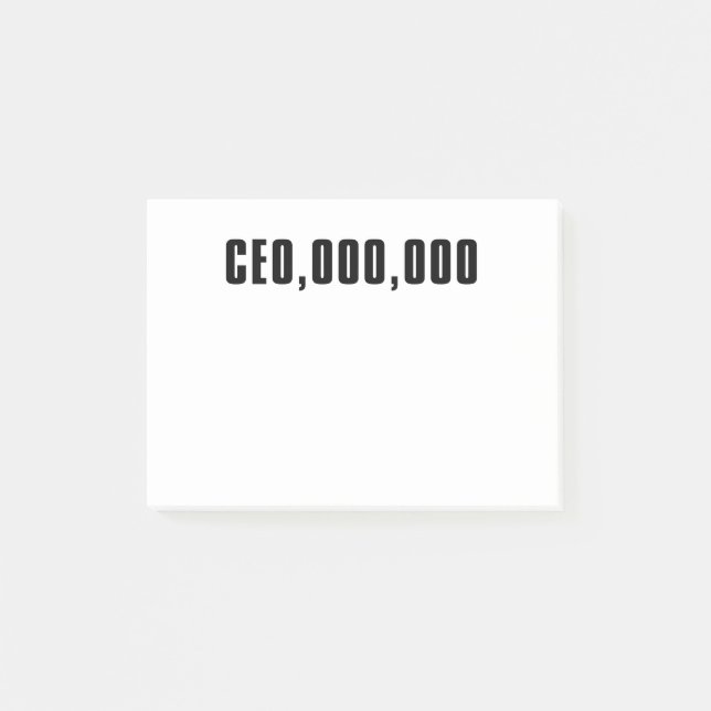 CEO, OOO, OOO POST-IT NOTES (Front)