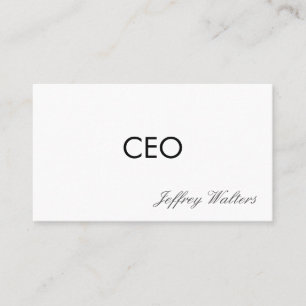 CEO Professional Business Card