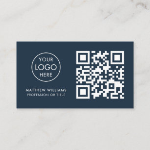 CEO Professional QR Code Logo Modern Business Card