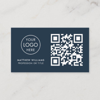 CEO Professional QR Code Logo Modern Business Card