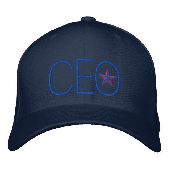 CEO Star Boss Embroidery Embroidered Hat (Front)