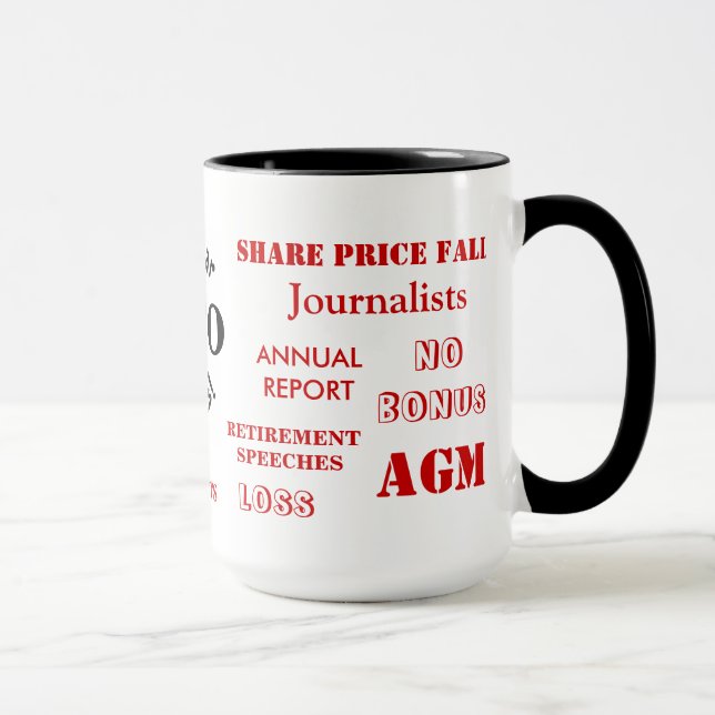 CEO Swear Words Annoyingly Funny Pet Peeves Mug (Right)