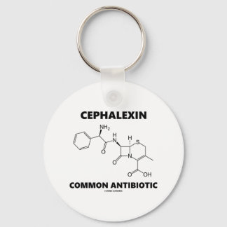 Cephalexin Common Antibiotic (Chemical Molecule) Key Ring