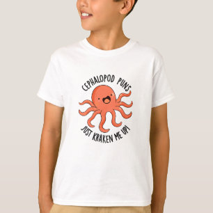 Cephalopod Puns Just Kraken Me Up Funny Animal Pun T-Shirt
