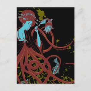 Cephalopod Sushi Postcard