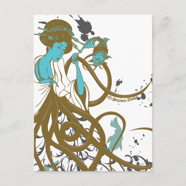 Cephalopod Sushi Postcard (Front)