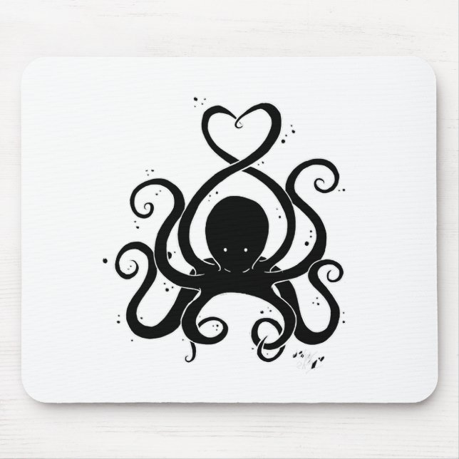 cephalove black mouse mat (Front)