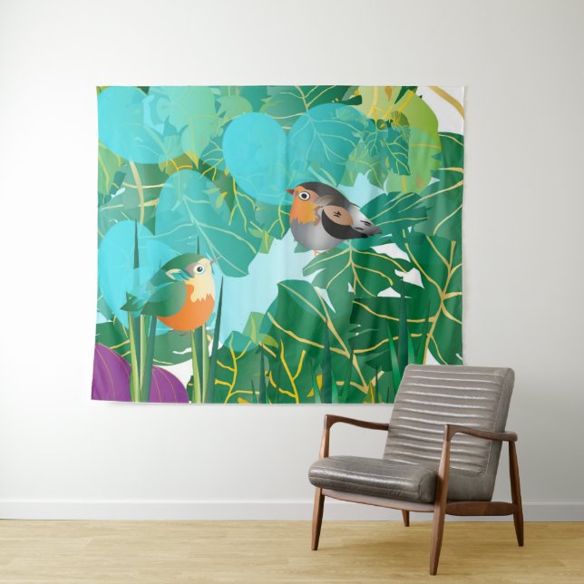 C'era una volta un mondo colorato... tapestry (In Situ (Horizontal))