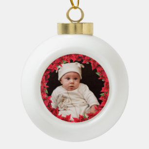 Ceramic Ball Child/ Baby Photo Framed Ornament