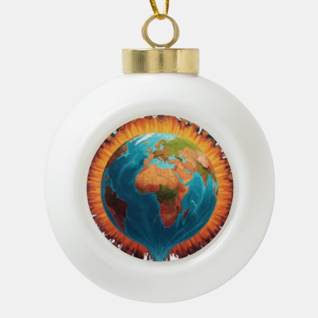  Ceramic Ball Ornament (Front)