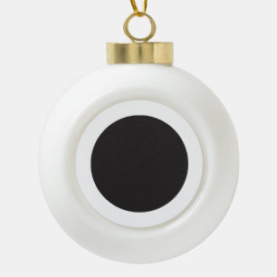 Ceramic Ball Ornament (Poinsettia)