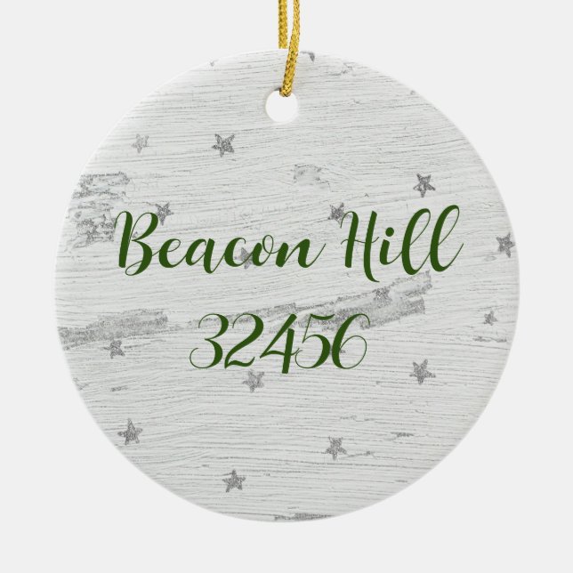 Ceramic Beacon Hill-Forgotten Coast Ornament (Front)