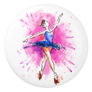 Ceramic Cabinet Knob-Ballerina Knob