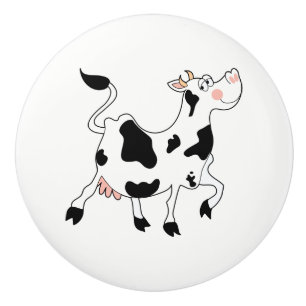 Ceramic Cabinet Knob-Cow Ceramic Knob