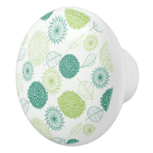 Ceramic Cabinet Knob-Flowers Knob