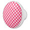 Ceramic Cabinet Knob-Pink Plaid