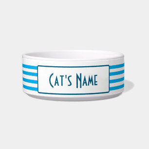 Ceramic Cat Bowl, Personalise with your cat's name Bowl