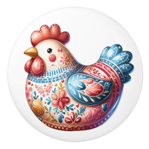 Ceramic Chicken Theme  Ceramic Knob