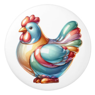 Ceramic Chicken Theme Ceramic Knob