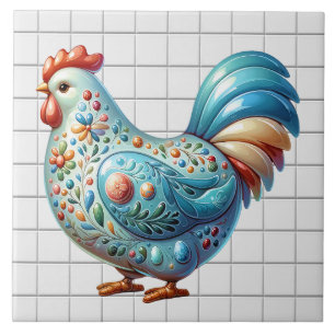 Ceramic Chicken Tile