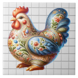 Ceramic Chicken Tile