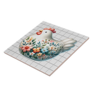 Ceramic Chicken Tile