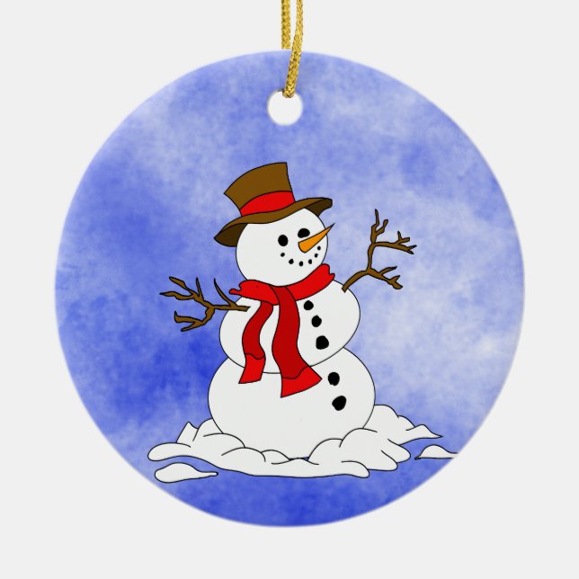 Ceramic Christmas Ornament (Front)