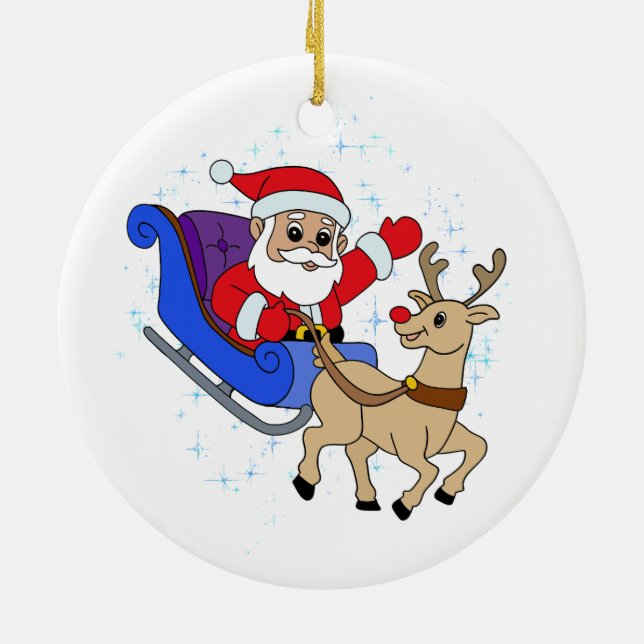 Ceramic Christmas Ornament (Back)