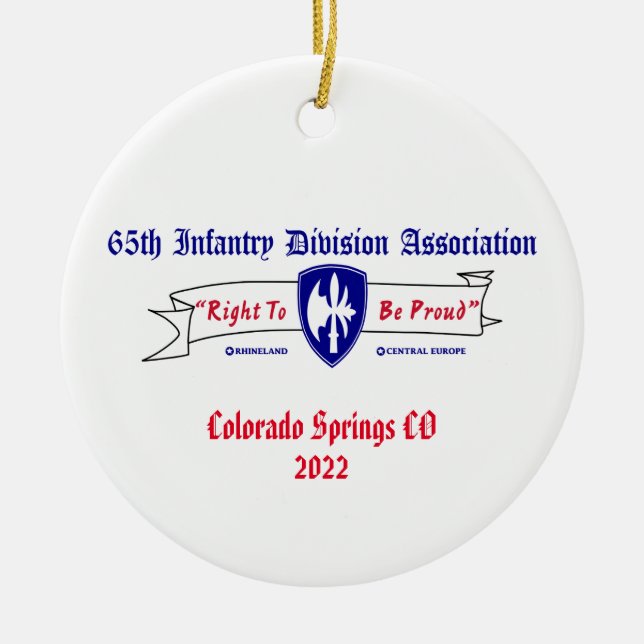 Ceramic Circle Ornament (Front)