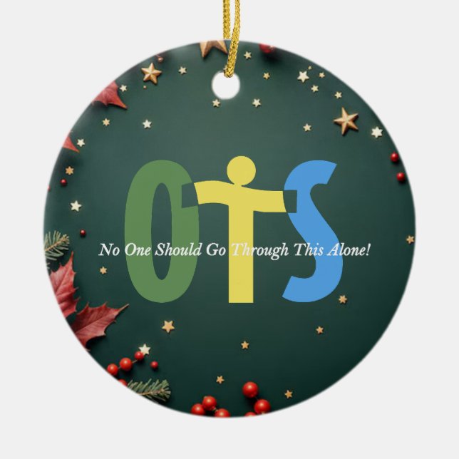 Ceramic Circle Ornament (Front)
