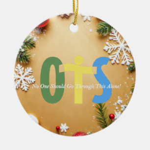Ceramic Circle Ornament