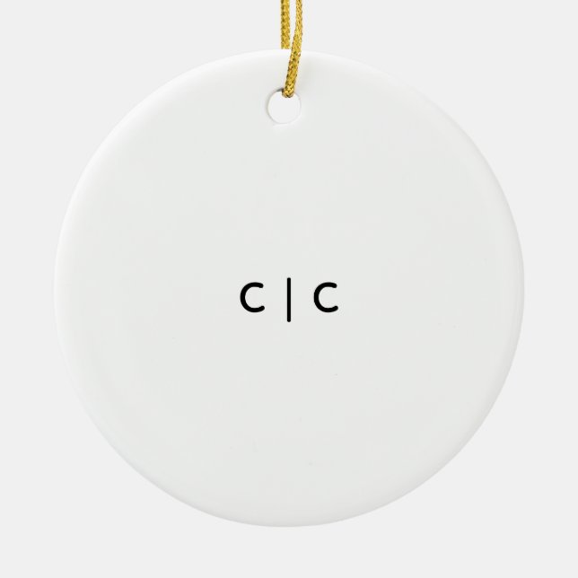 Ceramic Circle Ornament (Front)