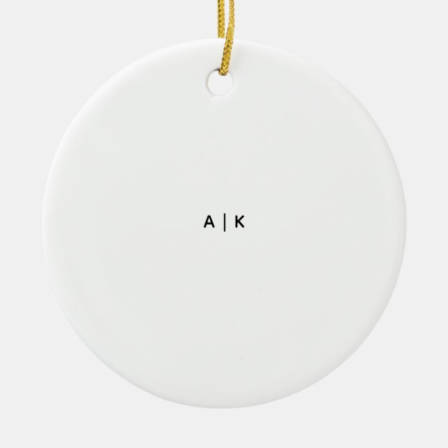 Ceramic Circle Ornament (Front)